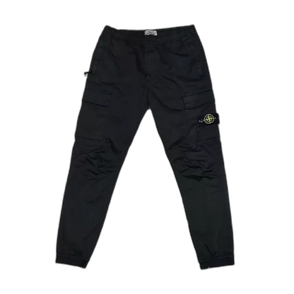 Black Stone Island Cargo Pants W32