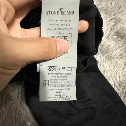Black Stone Island Cargo Pants W32