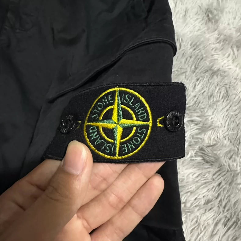 Black Stone Island Cargo Pants W32