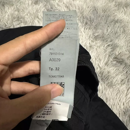 Black Stone Island Cargo Pants W32