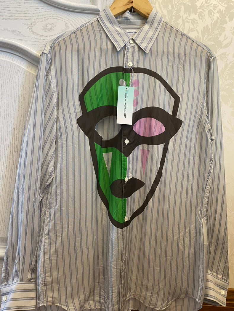 Comme des Garcons Striped Face Shirt