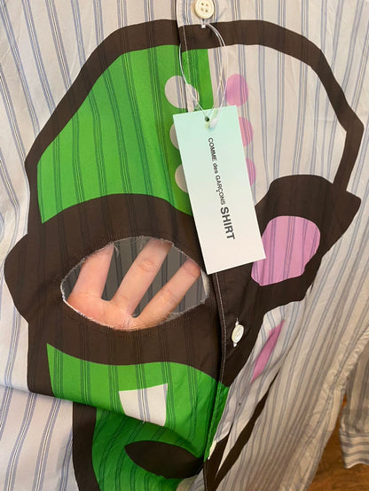 Comme des Garcons Striped Face Shirt