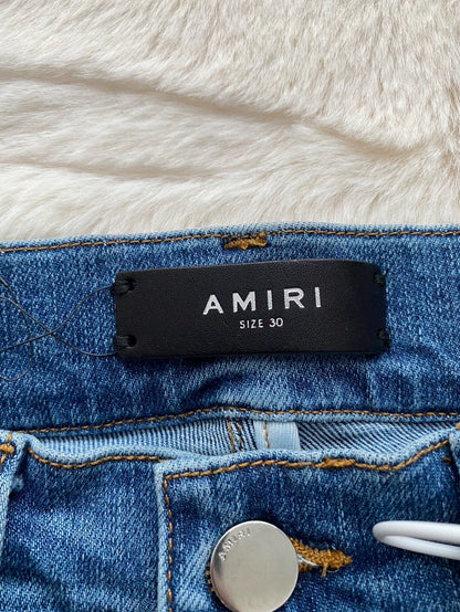 Amiri Distressed Blue Denim Pants