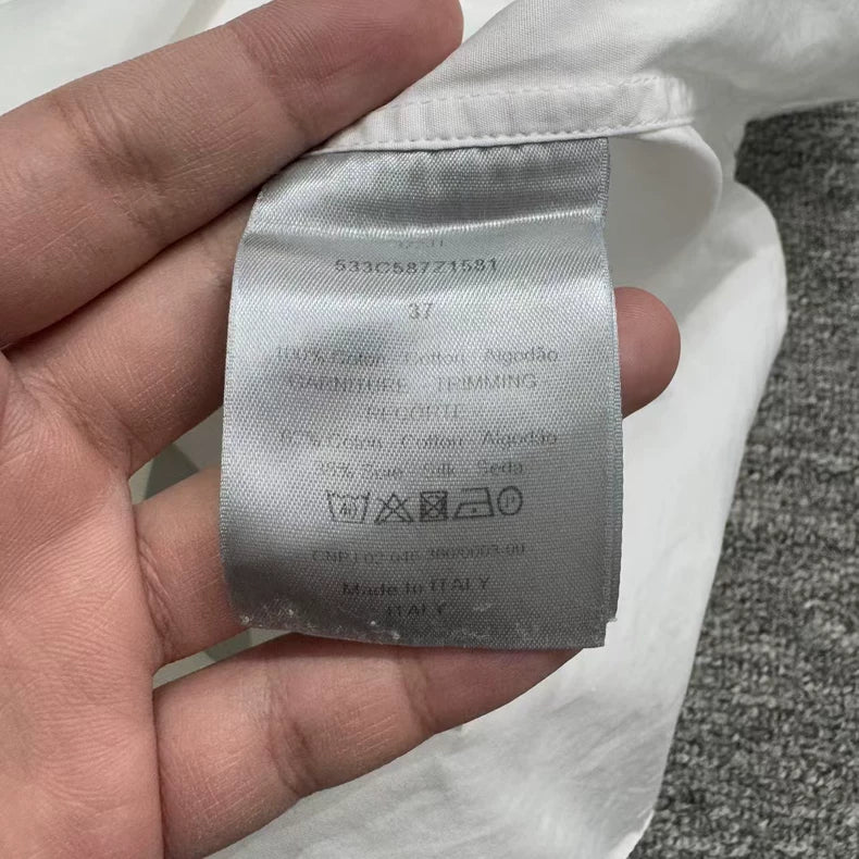 Dior Solid Color Long Sleeve Shirt-zp