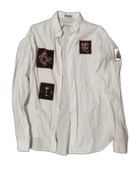 Dior Homme White Embroidered Shirt