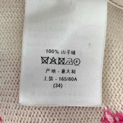 Christian Dior Cream Cashmere Knit Sweater
