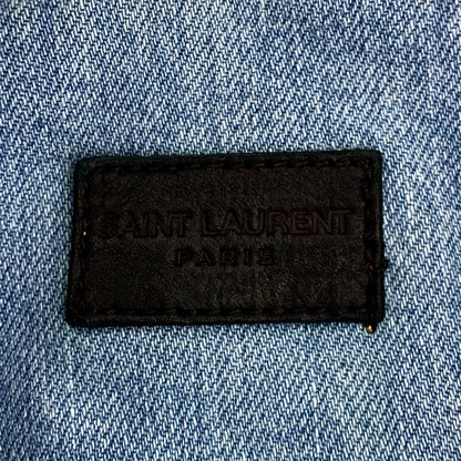 Saint Laurent Blue Denim Jacket Long Sleeve