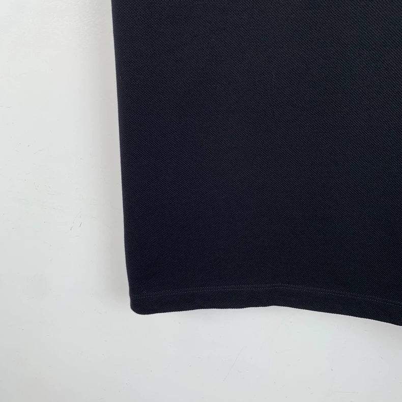 Black Celine Logo Embroidered Cotton Polo