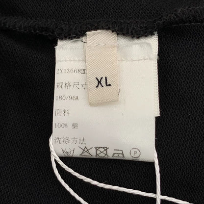 Black Celine Logo Embroidered Cotton Polo