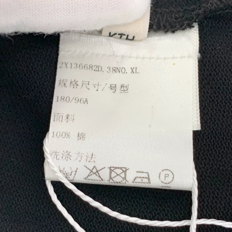 Black Celine Logo Embroidered Cotton Polo