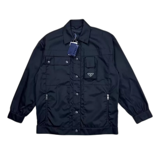 Prada Multiple Pocket Work Jacket in Black
