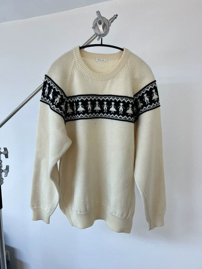 Comfortable Wool Knit Sweater by Yohji Yamamoto