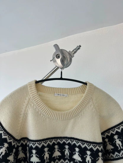 Comfortable Wool Knit Sweater by Yohji Yamamoto