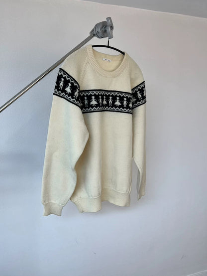 Comfortable Wool Knit Sweater by Yohji Yamamoto