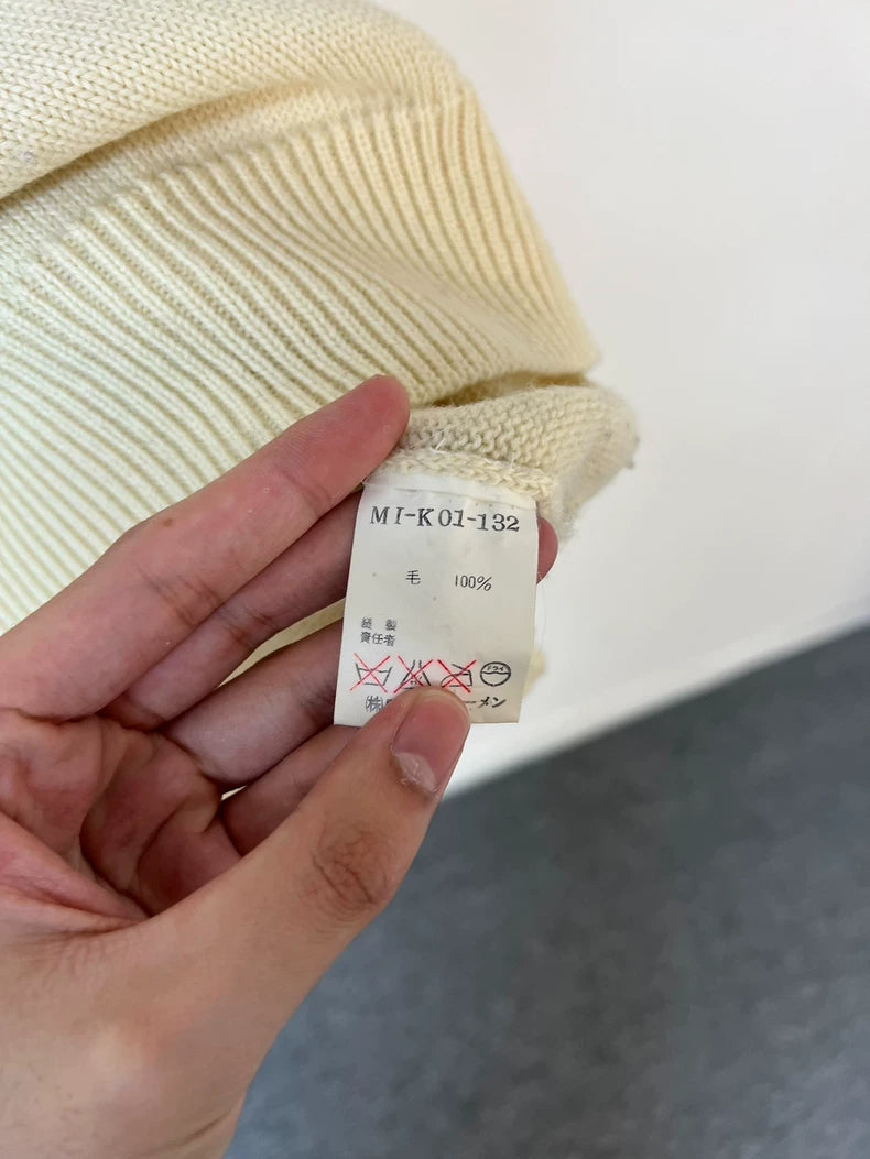 Comfortable Wool Knit Sweater by Yohji Yamamoto