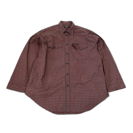 Balenciaga Winter Checked Long Sleeve Shirt