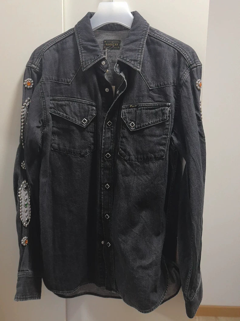 Kapital 8oz Vintage Black Denim Jacket