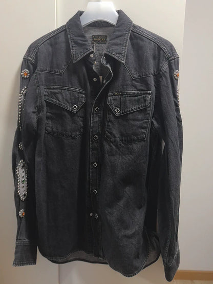 Kapital 8oz Vintage Black Denim Jacket