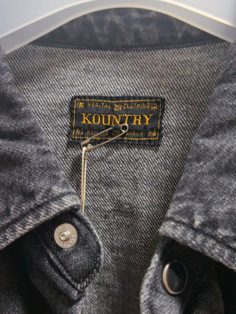 Kapital 8oz Vintage Black Denim Jacket