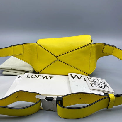 Loewe Puzzle Mini Chest Bag Yellow