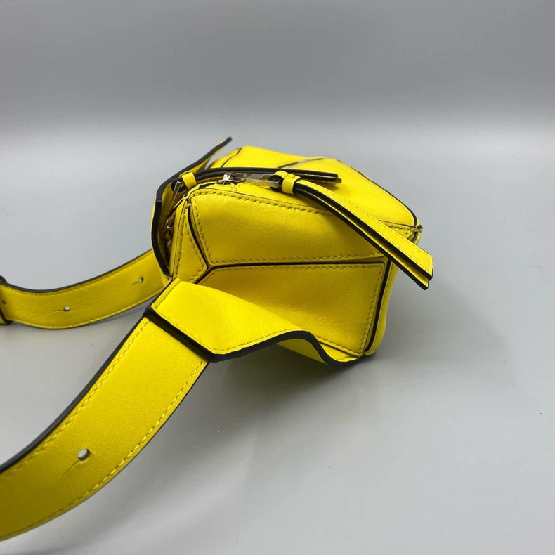 Loewe Puzzle Mini Chest Bag Yellow