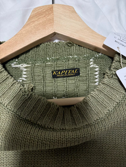 kapital skeleton hole sweater