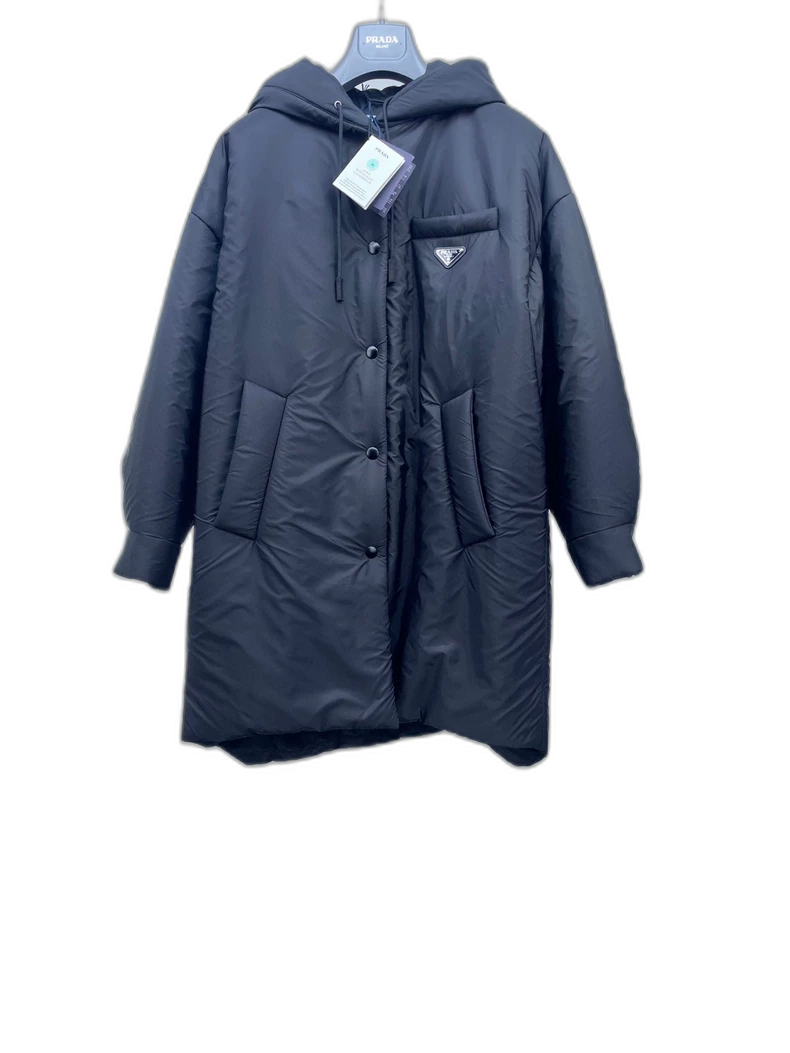 Prada Black Hooded Cotton Jacket