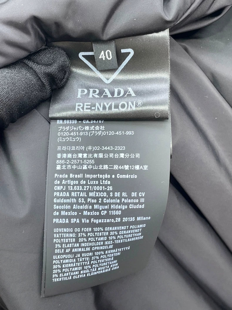 Prada Black Hooded Cotton Jacket