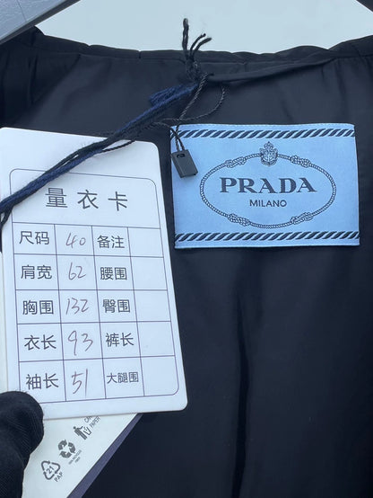 Prada Black Hooded Cotton Jacket