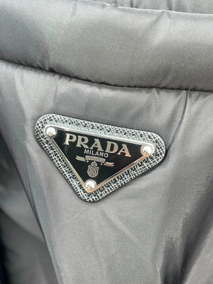 Prada Black Hooded Cotton Jacket