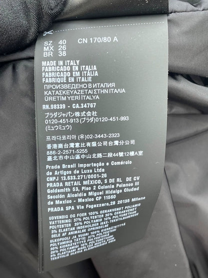 Prada Black Hooded Cotton Jacket