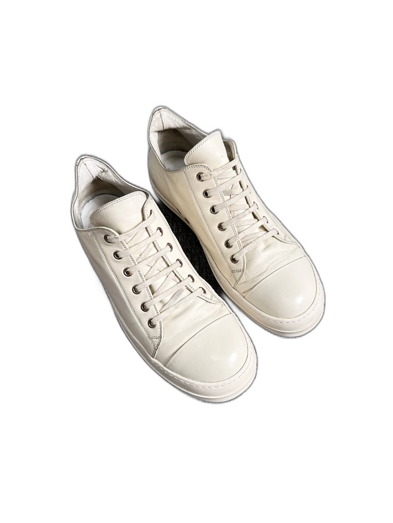 Rick Owens Low Top Sneakers in White-yf