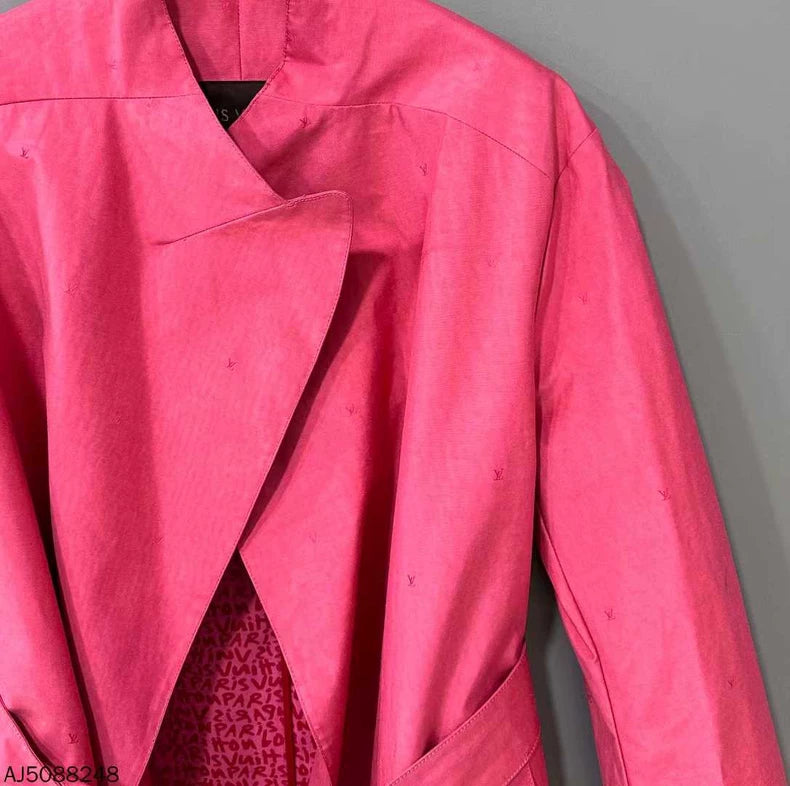 Pink Louis Vuitton Long Coat