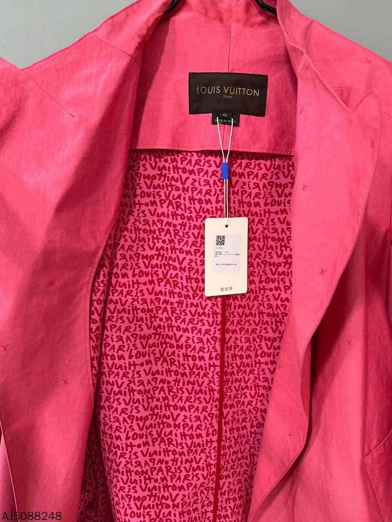 Pink Louis Vuitton Long Coat