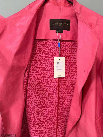 Pink Louis Vuitton Long Coat