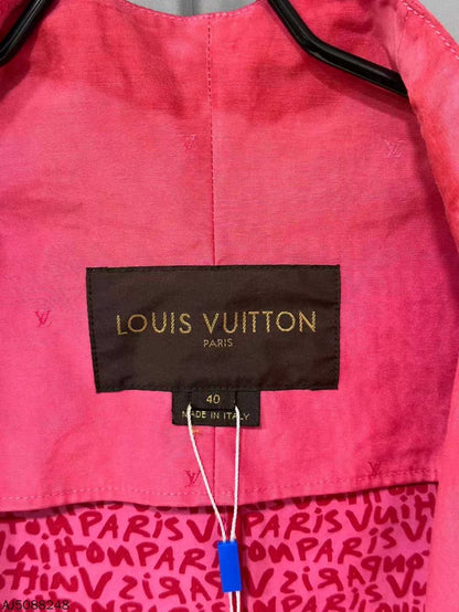 Pink Louis Vuitton Long Coat
