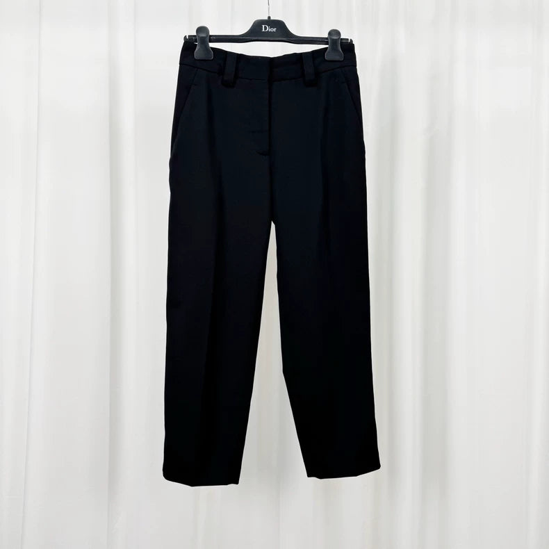 Acne Studios Black Wool Casual Pants-yf