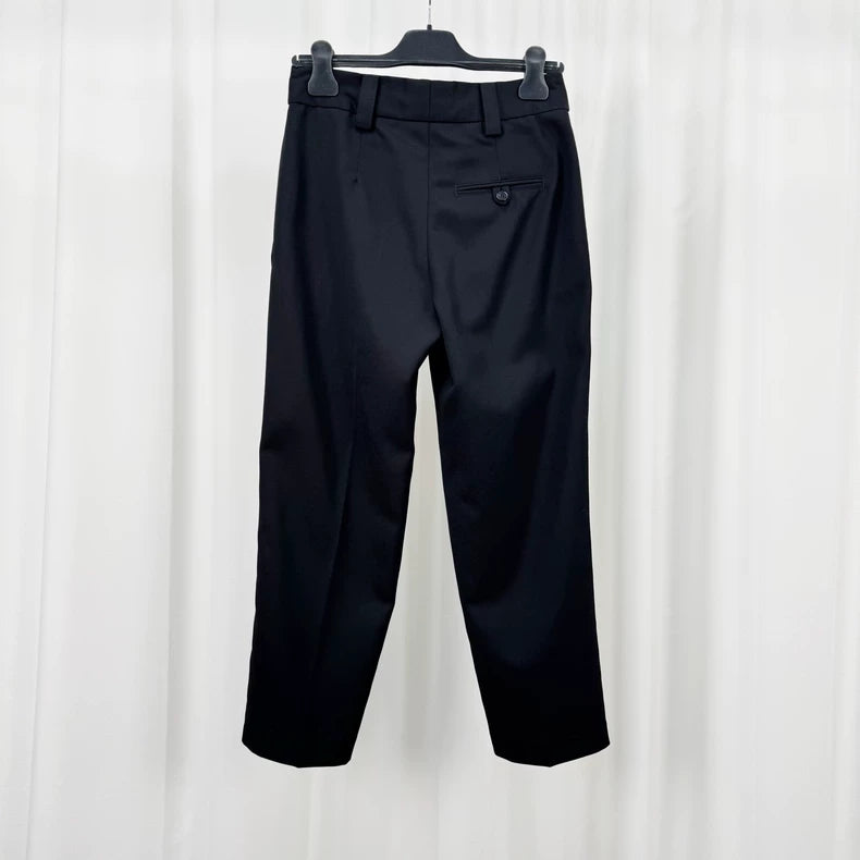 Acne Studios Black Wool Casual Pants-yf