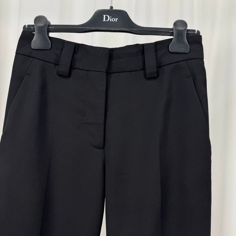 Acne Studios Black Wool Casual Pants-yf
