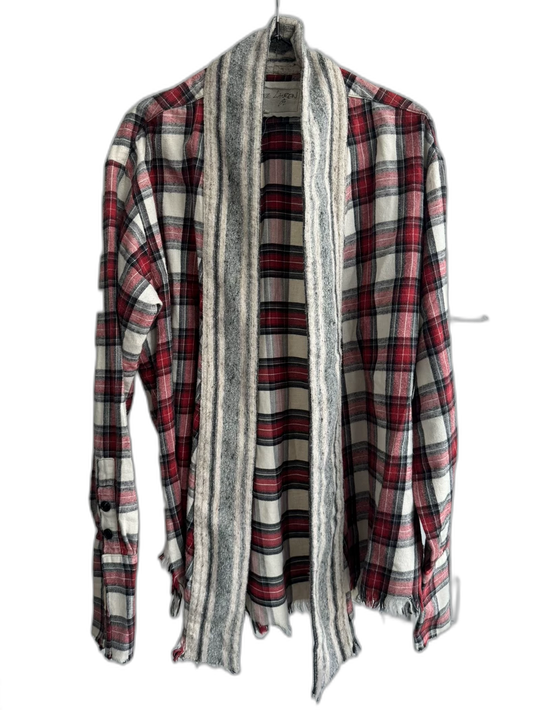 Greg Lauren Flannel Check Robe Shirt Jacket