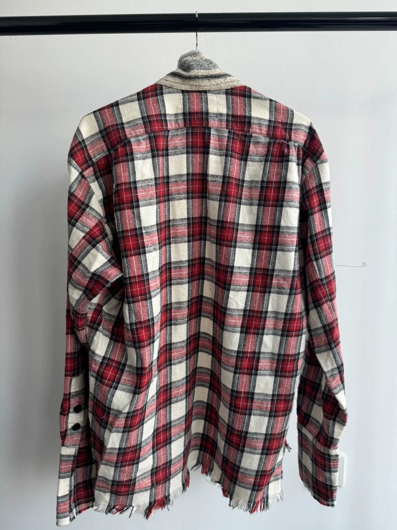 Greg Lauren Flannel Check Robe Shirt Jacket