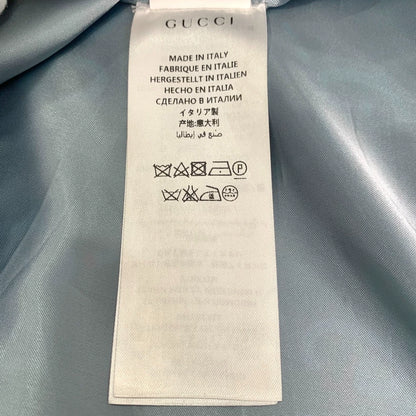 Gucci Black Logo Print Silk Jacket