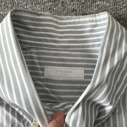 Prada Striped Cartoon Long Sleeve Shirt