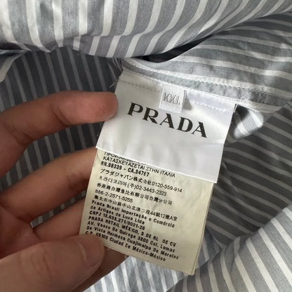 Prada Striped Cartoon Long Sleeve Shirt