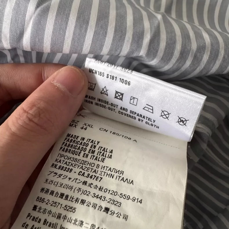 Prada Striped Cartoon Long Sleeve Shirt