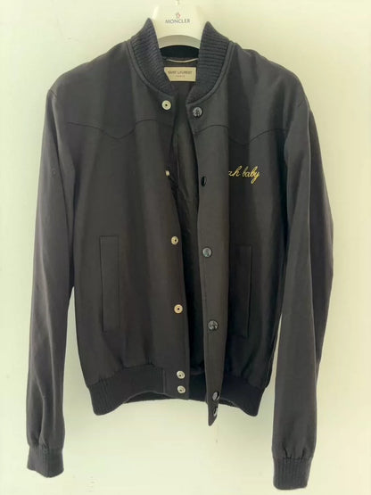 SAINT LAURENT Single-Breasted Embroidered Jacket