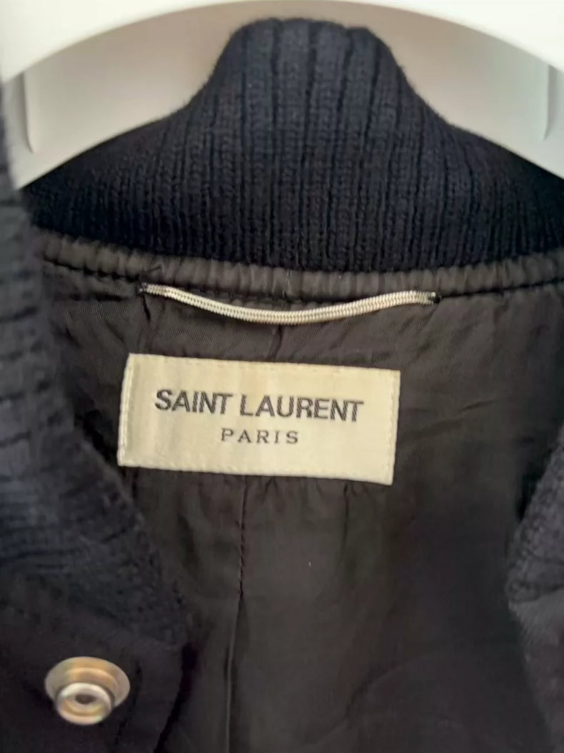 SAINT LAURENT Single-Breasted Embroidered Jacket