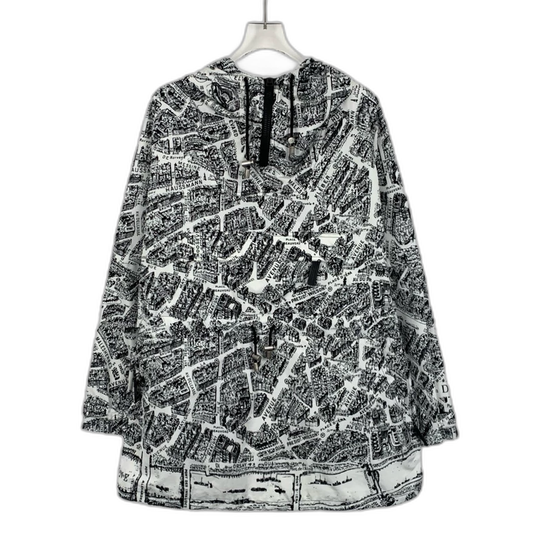Christian Dior Paris Map Hooded Jacket