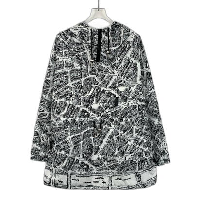 Christian Dior Paris Map Hooded Jacket