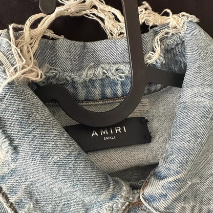 Amiri Palm Denim Trucker Jacket